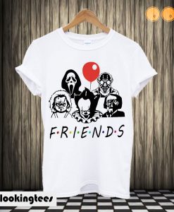 Friends Halloween Horror Movies Characters T shirt