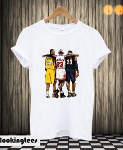 Kobe Bryant x Michael Jordan x Lebron James T shirt