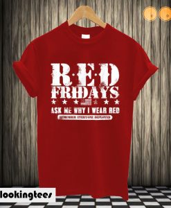 Military Support Red Shirt Fridays T shirt