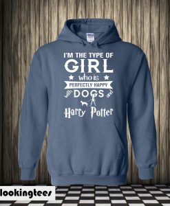 Perfectly happy with dogs and Harry Potter Hoodie