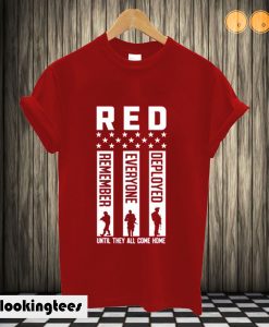 RED Friday Remember Everyone Deployed T shirt