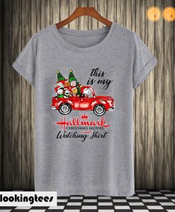 Snoopy This is my Hallmark christmas movie watching T shirt