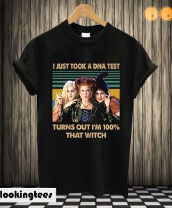 Vintage I just Took a DNA Test Turn Out I'm 100% That Witch Hocus-Pocus T shirt