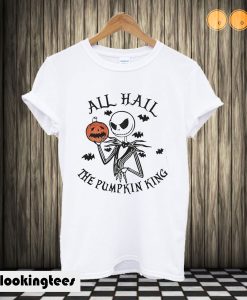 Jack Skellington All Hail The Pumpkin King Glitter T shirt