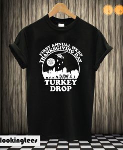 First Annual WKRP Thanksgiving Day Turkey Drop T shirt