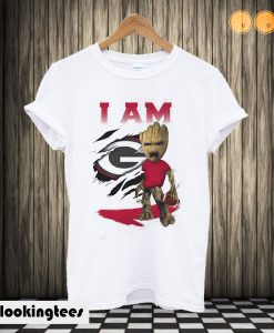 Baby Groot I am Georgia Bulldogs T shirt