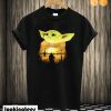 Baby Yoda Sunset T shirt