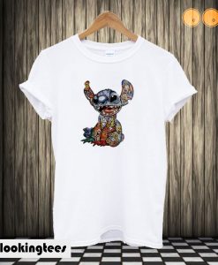 Disney Characters inside Stitch T shirt