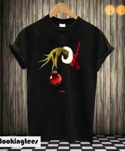 Grinch Hand With Broken Ornament T shirt