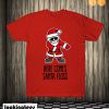 Here comes Santa Floss dance Flossing Santa Claus T shirt