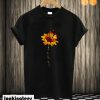 Never Give Up Sunflower Butterfly T shirt