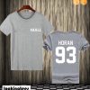Niall Horan 93 T-Shirt Front Back