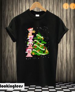 Pigs Christmas Tree T shirt