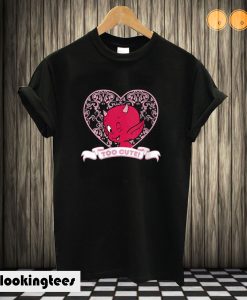 Hot Stuff The Little Devil Too Cute Heart Portrait T shirt