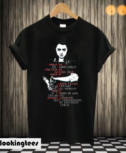 Arya Stark Valar Morghulis Arya's Kill List Game of Thrones T shirt