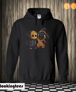 Baby Groot And Toothless Hoodie