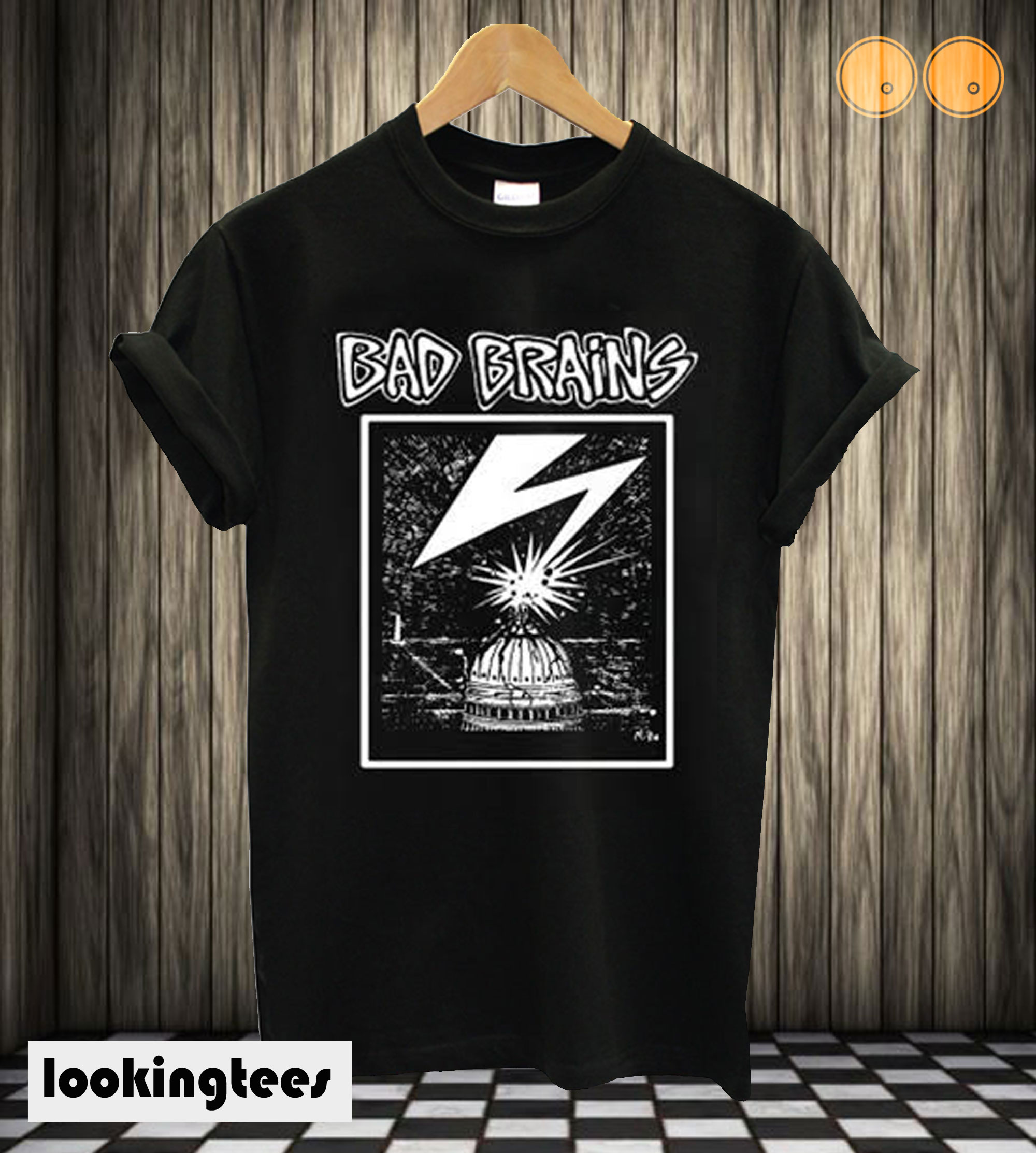 Bad Brains – Capitol White on Black T-shirt - Spitefun