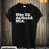 Beastie Boys Names Boys Mca Mike D-Ad Rock T shirt