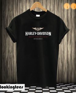 Harley Davidson Motorcycles Established T shirt