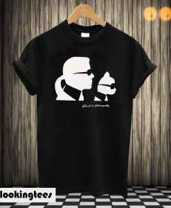 Karl Lagerfeld And Cat T shirt