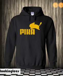 Pika Pikachu Pokemon Go Funny Puma Parody Hoodie