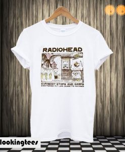 Radiohead Color In Drawing White T shirt