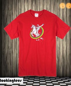 Red Unicorn Astronaut T shirt