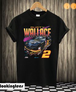 Rusty Wallace Black Vintage Car T shirt