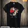 Santa Claus Riding T-Rex Dinosaur Christmas T shirt