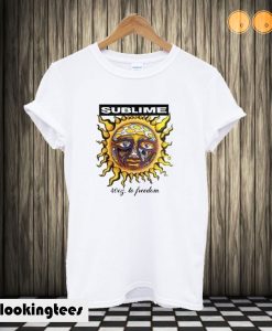 Sublime Sun Logo 40 oz to Freedom T shirt