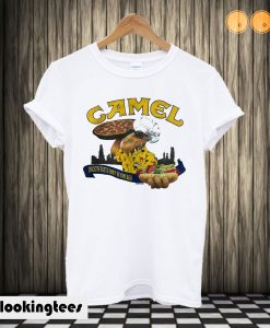 Vintage Joe Camel 1992 Chicago Pizza Hot Dog Single Stitch Pocket T shirt