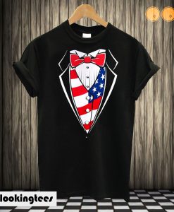 American Flag Tuxedo T-shirt