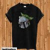 Baby Yoda And The Mandalorian Helmet T-shirt