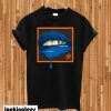 Blue Lips Black T-shirt