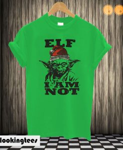 Christmas Yoda Elf I Am Not Graphic T-shirt