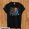 Colorful Brain Science And T-Shirt