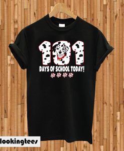 Cute 101 Days Of School Dalmatian Dog Spots T-shirt