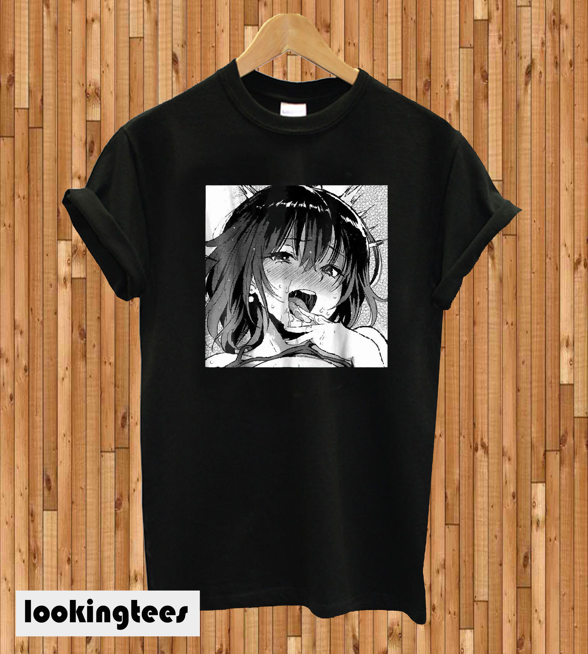 Ecchi Otaku Hentai Waifu Ahegao Girl Manga T Shirt