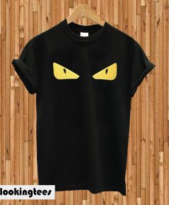 Fendi Monster Eye Zip-Front T-shirt