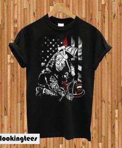 Firefighter Red Line T-shirt