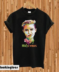 Geometric Celebrity Miley Cyrus T-shirt