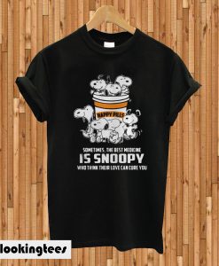 Happy Pills Sometimes the Best Medicine is Snoopy T-shirtHappy Pills Sometimes the Best Medicine is Snoopy T-shirt