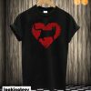 Hearts Cat Valentine's Day T-shirt