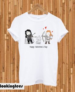 Jon Snow and Ygritte Happy Valentine's Day T-shirt