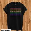 Kiss More Girls Rainbow T-shirt