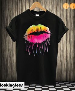 Lips Like Sugar Neon Dripping T-shirt