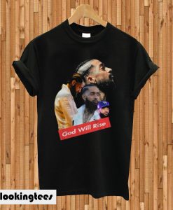 Nipsey Hussle Unisex God Will Rise T-shirt