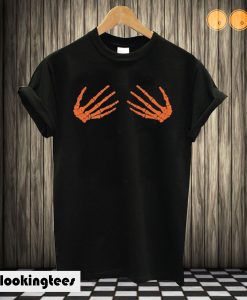 Skeleton Hands Halloween Ladies T-shirt