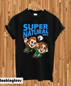 Super Natural Bros Black T-shirt