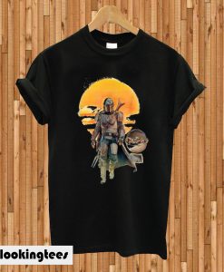 The Child Baby Yoda Sunset T-shirt